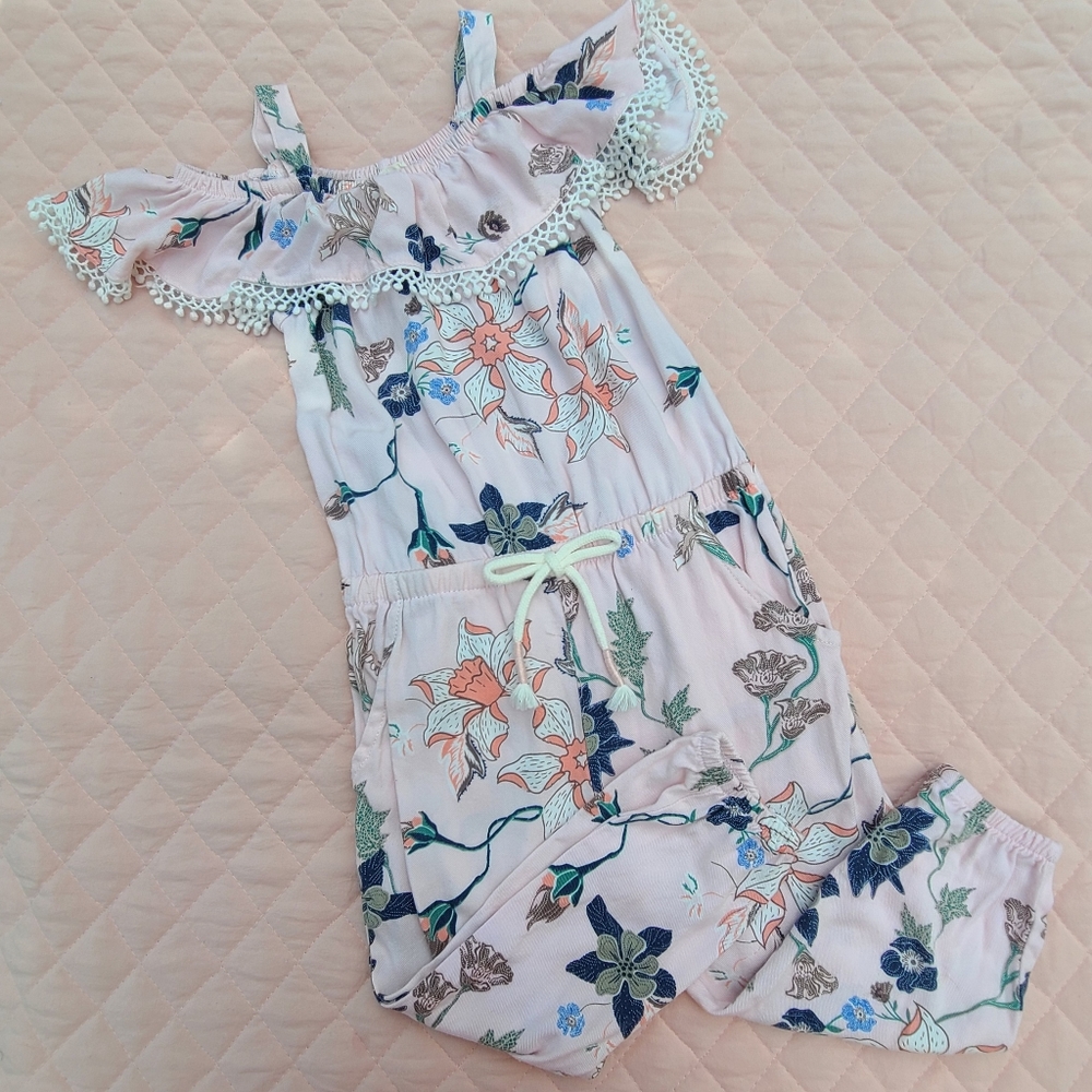 Jessica Simpson floral romper / jumpsuit for toddler girl, size 3T